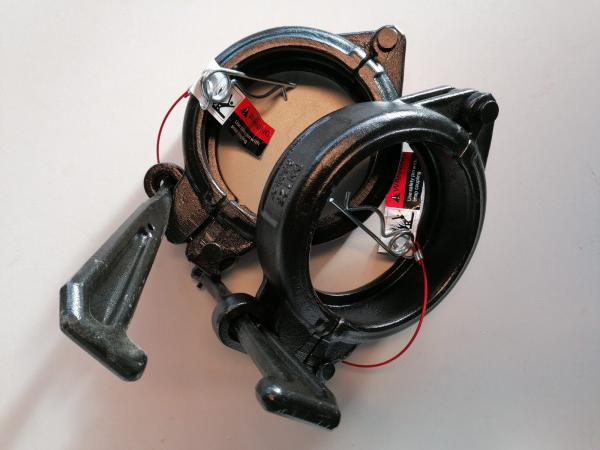 Klem DN125 c/w met spie 350
